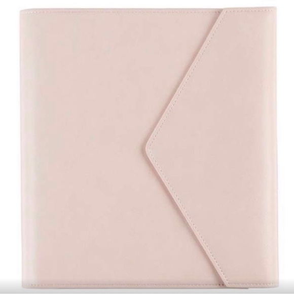 Erin Condren Other - Erin Condren — Blush Vegan Leather Planner Folio